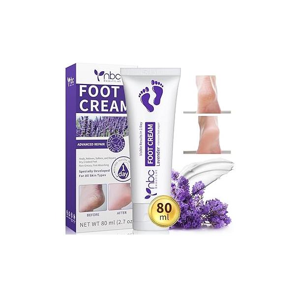 Foot Callus Remover, Hand & Cream, Lotion for Extremely Dry Skin, Athletes Treatment, Pedicure Spa Products Hands, Cracked Feet, Rough and 80ml Lavender