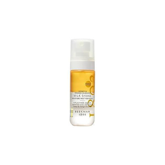 Beekman 1802 Honey & Orange Blossom Milk Shake - Body Mist 2.0 fl. oz With Hyaluronic Acid Jojoba Oil Instantly Moisturizes, Hydrates Softens Good for Sensitive Skin Cruelty Free