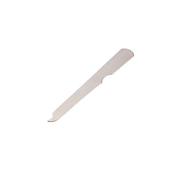 10PCS Silver Stainless Steel Double-sided Nail Files With Curved Tip Polish File Buffer Fingernails Toenails Manicure for Hand And Foot Care