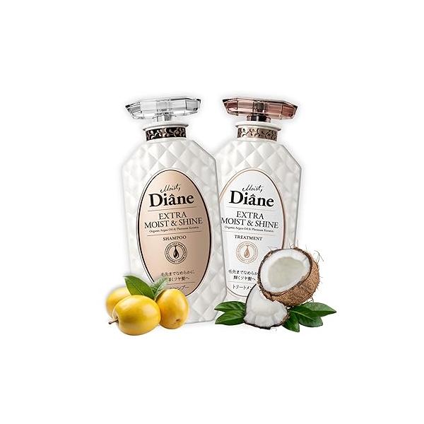 Moist Diane Hair Fall Shampoo and Conditioner Set for Fine Hair, Anti Loss Women & Men by Argan Oil, Keratin Ceramides from Japan, Silicone Sulfate Free 30.4 Fl Oz VOLUME SCALP