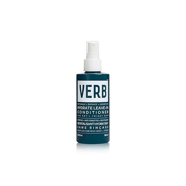 VERB Hydrate Leave-In Conditioner, 6.5 fl oz - Nourish Dry + Frizzy Hair - Smooth Detangle Amber Warm Jasmine Scent