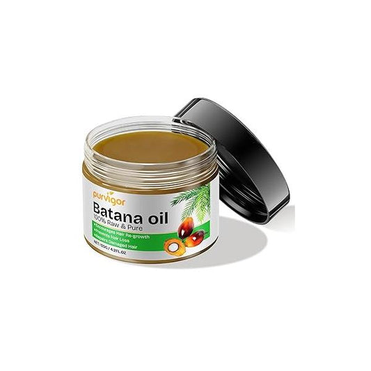 Batana Oil for Hair Growth Dr. Sebi, Raw Growth, Promote Thickness Men & Women,Prevent Loss, Repair Damaged Hair, 4.2 OZ