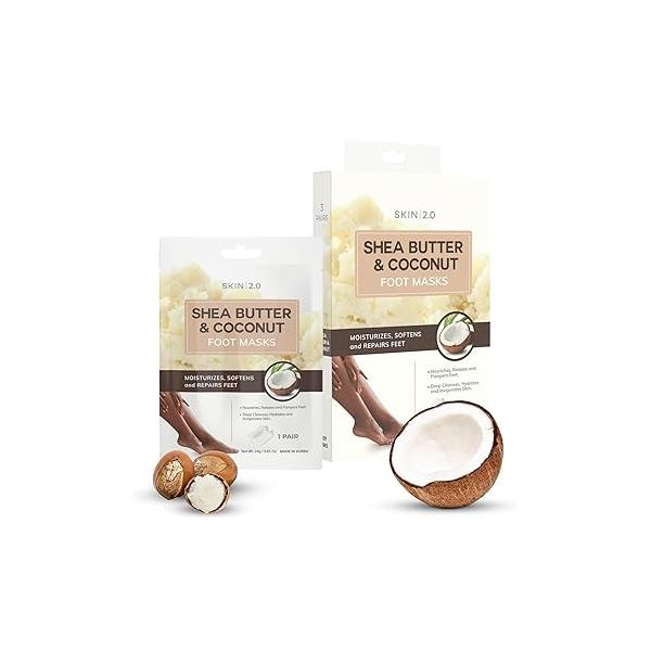 Eucalyptus & Aloe Foot Masks - Moisturizes Tired, Dry Cracked Feet, Exfoliating Hydrating Dermatologist Tested Korean Skincare Clean Beauty, Cruelty-Free 3 Pairs