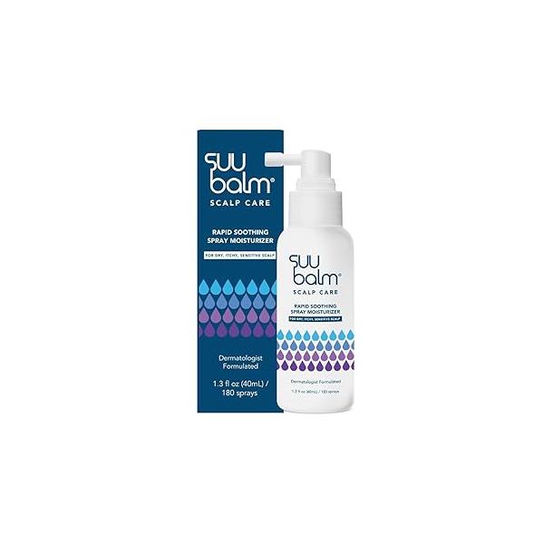 Scalp Care, Rapid Soothing Relief Spray Moisturiser Treatment, Itchy Treatments, for Dry Scalp, Leave In Treatment Itchy, Sensitive skin, Derm-Formulated,1.35 fl oz