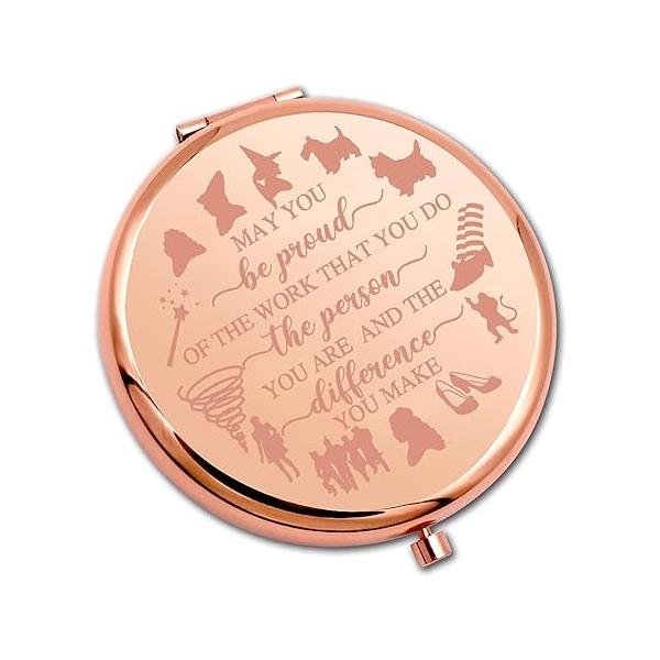 PLITI Wizard Movie Inspired Gift Fairy Tales Lover May You Be Proud of The Work That Do Compact Mirror for Fans (Be WOZ CMrg)