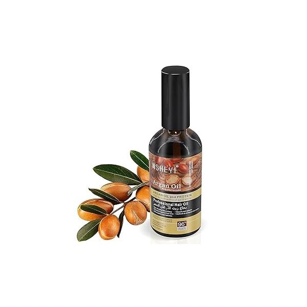 Tangsion Keratin Hair Oil, Serum - Deep Moisturizing Oil for Frizzy, Dry Hair, Treatment Repair, Nourishing & Volumizing Frizzy Thin and Weak 100ML（3.38Fl Oz）
