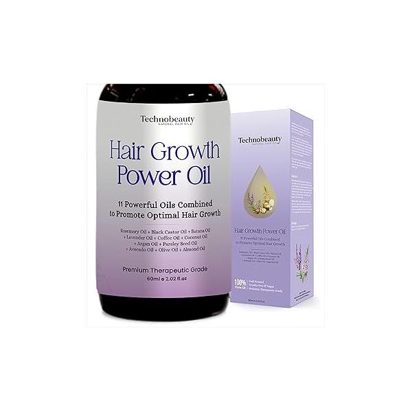 Rosemary Oil With Black Castor, Batana, Lavender, Coffee, Coconut, Argan, Avocado, Olive, Almond & Parsley Seed Oil, 11 Oils Infused for Ultimate Hair Growth Care Stronger, Thicker
