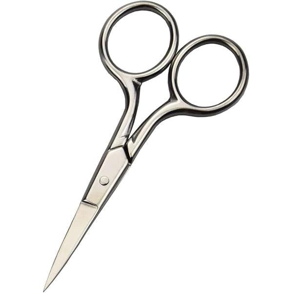 Professional Grooming Scissors for Personal Care Facial Hair Removal and Ear Nose Eyebrow Trimming Stainless Steel Fine Straight Tip Men