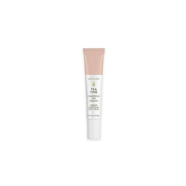 Earth To Skin Tea Time Chamomile Eye Cream - Hydrating & Soothing Treatment with Vitamin E, C Jojoba Oil 0.75 fl oz
