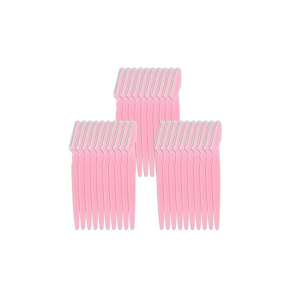 30 Pieces Eyebrow Razor Shaper Trimmer Shaver Facial with Precision Cover for Women and Men