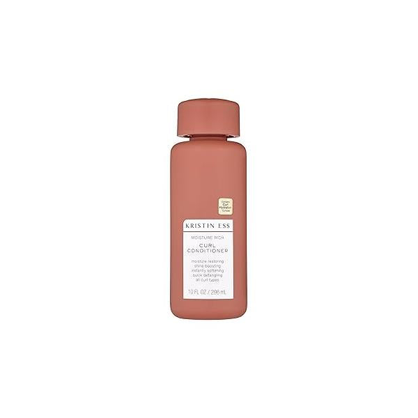 Kristin Ess Hair Moisture Rich Conditioner for Curly + Wavy Hair, 10 fl. oz, Vegan, Sulfate, Paraben and Silicone Free, Color Keratin Safe
