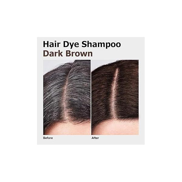 Dark Coffee Hair Dye Shampoo 3 in 1 for Gray Hair, Long-lasting & Natual Color Shampoo, Herbal Ingredients Natural Effect Minutes, Gifts Men Women 500ml