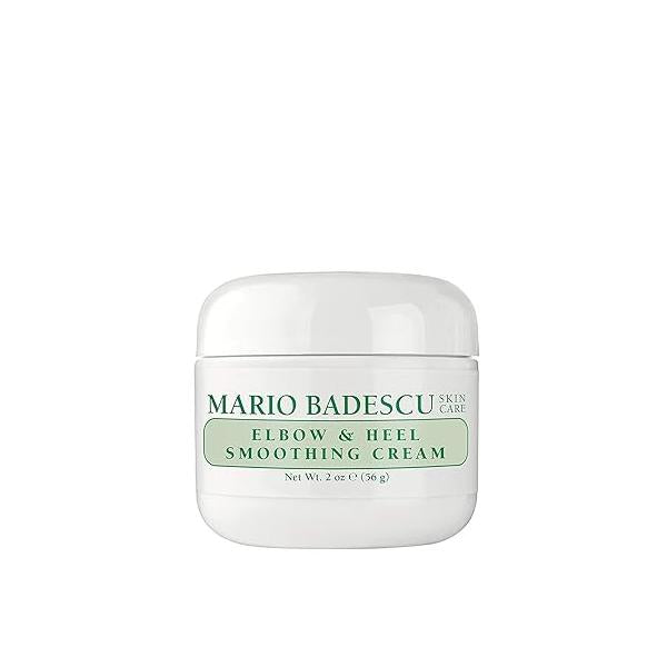 Mario Badescu Elbow & Heel Smoothing Cream, Rich, Thick Formula with Exfoliating Salicylic Acid, Overnight Foot Care for Cracked, Dry, Rough Skin, 2 Oz