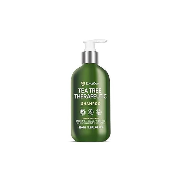 Roycederm Tea Tree Antifungal Shampoo: Folliculitis Shampoo for Dry Scalp, Dandruff, and Itchy Scalp - Medicated Clarifying shampoo with Oil, Paraben & Sulfate Free