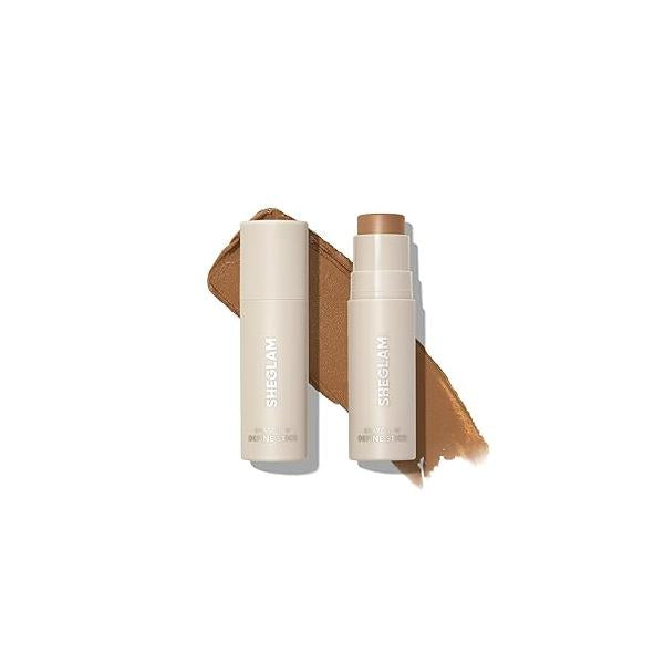 SHEGLAM Snatch 'n' Define Cream Contour Stick Long Lasting Highly Pigmented Sweat Proof Face Bronzer Makeup - Earthy Sepia