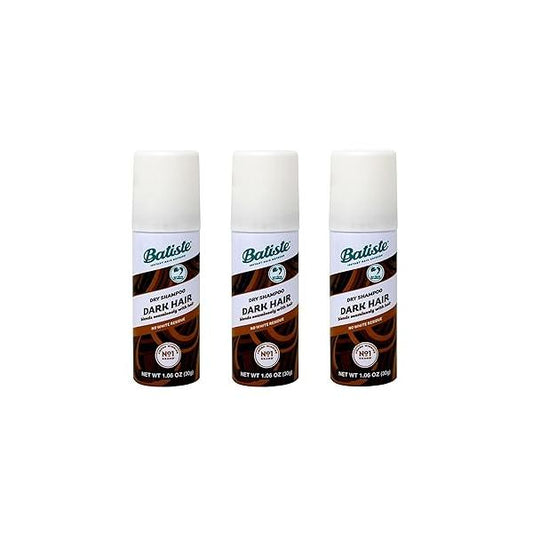 Batiste Dry Shampoo, Dark, Mini 1.06 fl. oz. (Pack of 3)