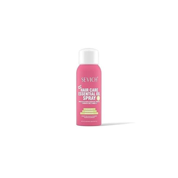 SEVICH Hair Care Essential Oil Spray 80ml - Natural Rosemary, Olive & Batana for Frizz Control, Split Ends Repair Shine Boost, Travel-Friendly Aerosol with Deep Conditioning Formula
