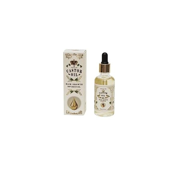Castor Oil for Hair Growth, 100% Pure Ricin with Dropper, 1.7 fl oz, 50ml