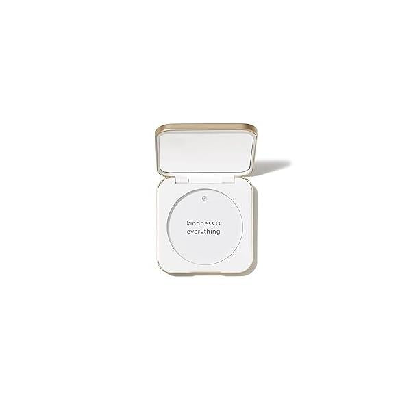 jane iredale Refillable Compact | Aluminum Shell & Magnetic Closure Interior Mirror for On-The-Go Use Compatible with all Powder Refills White