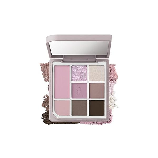Heart Percent Dote On Mood Eye Palette, Neutral Shades Tuneful Skin Beige & Dry Rose with Smooth Velvety Matte Textures Makeup Eyeshadow (08 Muse Facets)