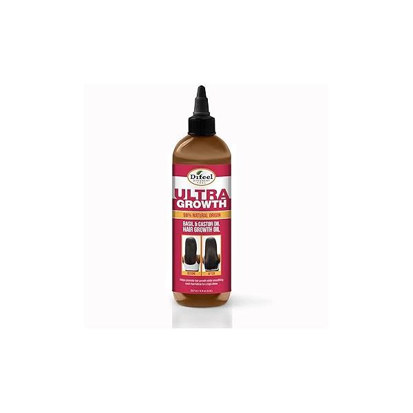 Difeel Ultra Growth Basil & Castor Hair Oil 8 oz.