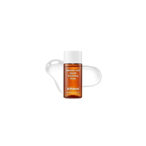 [BY WISHTREND] Mandelic Acid 5% Skin prep Water, Gentle Korean exfoliator for face, Aha Bha Toner, Ideal Sensitive (1 Fl Oz (Pack of 1))