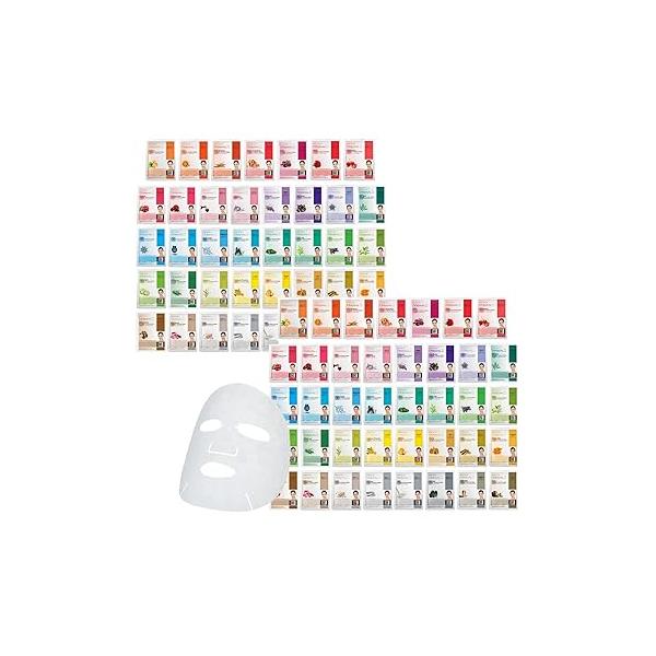 DERMAL 39 Combo Pack A Collagen Essence Korean Face Mask - Hydrating & Soothing Facial with Panthenol Hypoallergenic Self Care Sheet for All Skin Types Natural Home Spa Treatment Masks