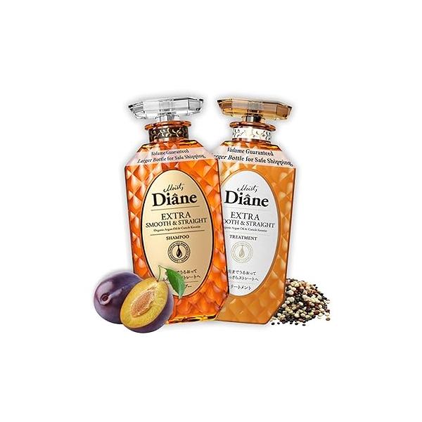 Moist Diane Anti Dandruff Shampoo and Conditioner Set for Oily Hair, Keratin Women & Men with Argan Oil, Tea Tree Mint from Japan, Paraben& Silicone Free, EXTRA FRESH HYDRATE 30.4Fl Oz