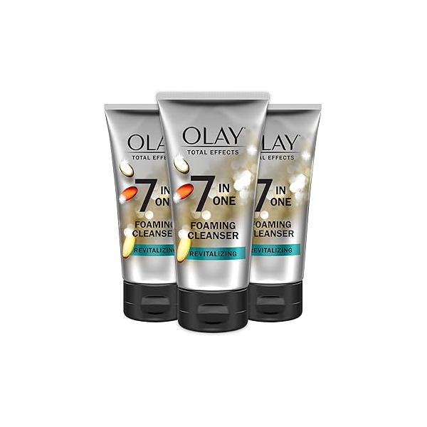 Olay Total Effects Revitalizing Foaming Facial Cleanser, 5.0 fl oz (pack of 3)