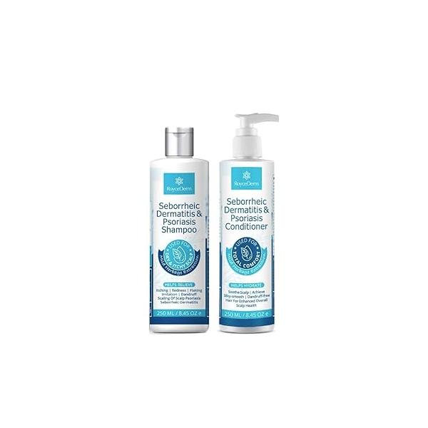 Roycederm Psoriasis Shampoo, Seborrheic Dermatitis Folliculitis Dandruff Scalp & Treatment, Dry Itchy Treatment