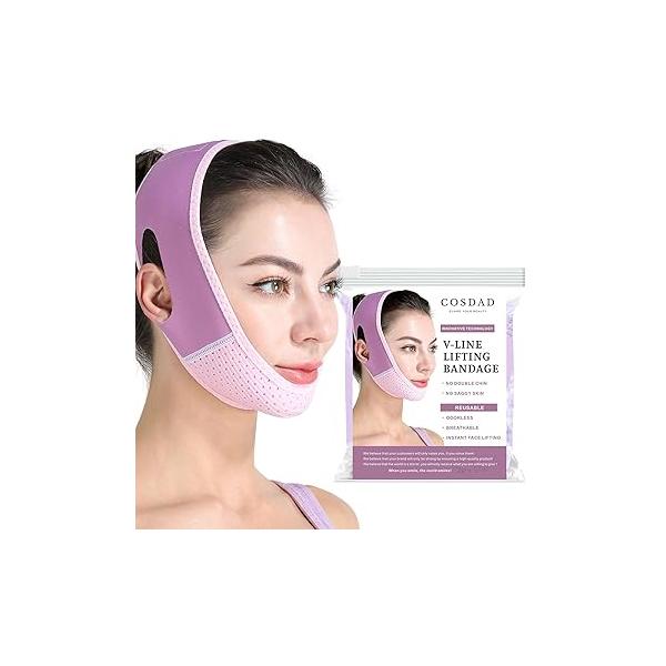 Reusable Double Chin Reducer Strap - V Line Lifting Mask for Women, with Innovative Technology, Breathable and Comfortable, One Fits All
