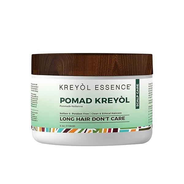 Kreyol Essence - Scalp Care POMAD, Detox + Treat, Rosemary Peppermint 4 Oz, Natural, Paraben Free, Healthy Scalp, Hair