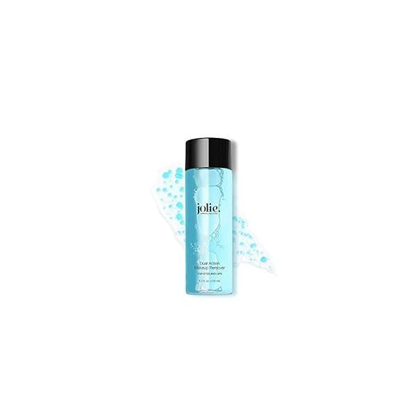 Jolie Dual Action Makeup Remover - Gentle Instant Rinse Off Solvent Eyes & Lips 4.3 oz