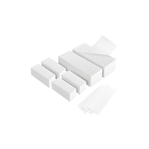 600-Count Non Woven Wax Strips, 2 Size Body and Facial Epilating Strips Paper for Hair Removal, Beauty Waxing Leg Face Chest Back Bikini
