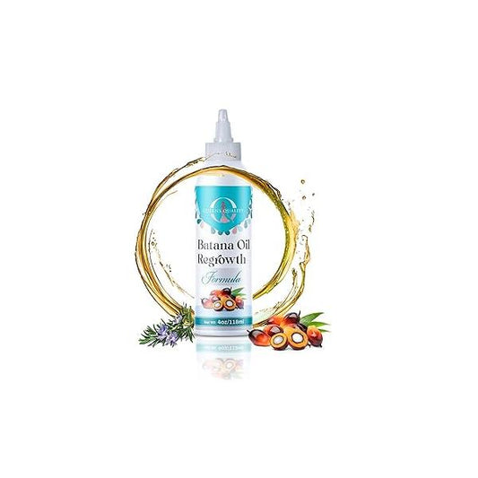 Batana Oil Hair Growth Formula - 100% Unrefined Natural Treatment with Potent Blended Oils Promotes Thicker Hair, Reduces Thinning & Repairs Scalp Damage 4oz”