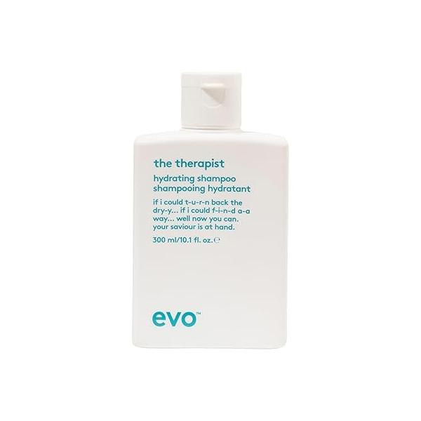 EVO The Therapist Hydrating Shampoo - Hydrates, Strengthen and Softens Whilst Improving Shine Protects Colour Treated Hair, Helps to Detangle