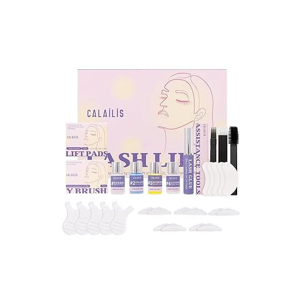 Lash Mannequin Head, CALAILIS Eyelash Extension Doll Head for Extensions, with 4 Pairs Removable Eyelids (Skin Colour)