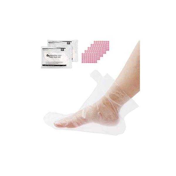 Segbeauty Paraffin Wax Bags for Hands and Feet, 200 Counts Plastic Liners, thera-py Bath Refill Socks Gloves Mitts Covers treat-ment Machine