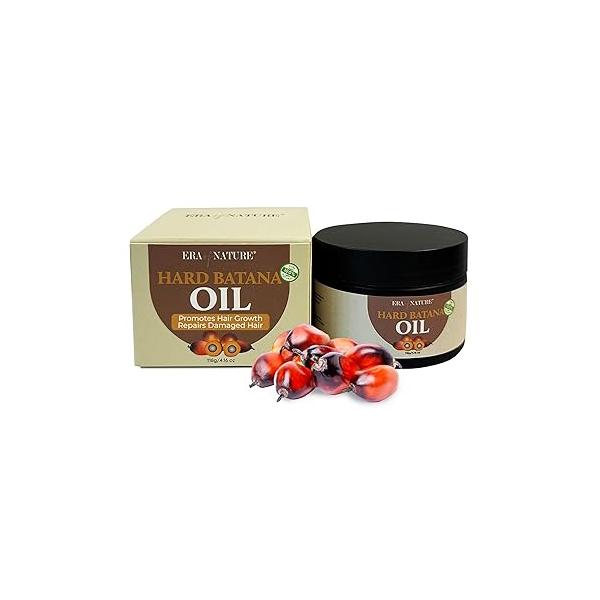 Hard Batana Oil - 100% Pure & Raw for Hair Scalp Treatment, Nourishes Strengthens. Great Growth. Made in Honduras. 4.16 Oz