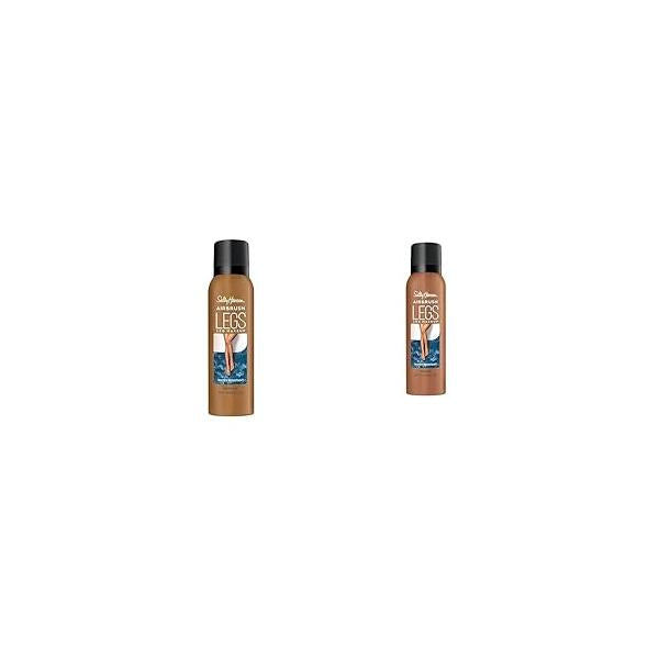 Sally Hansen Airbrush Legs Leg Spray-On Makeup Deep Glow and Tan 4.4 Oz Each