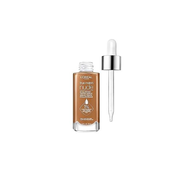 L'Oreal Paris True Match Nude Hyaluronic Tinted Serum Foundation with 1% acid, Light 2-3, 1 fl. oz.