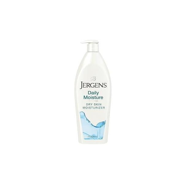 Jergens Daily Moisture Dry Skin Moisturizer, Hand and Body Lotion, with HYDRALUCENCE blend, Silk Proteins, Citrus Extract, 21 Oz