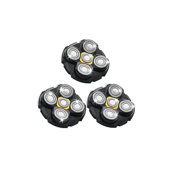 Shaver Replacement Heads Compatible with Microtouch Titanium Head Shaver, for Bald Men 3 Pack