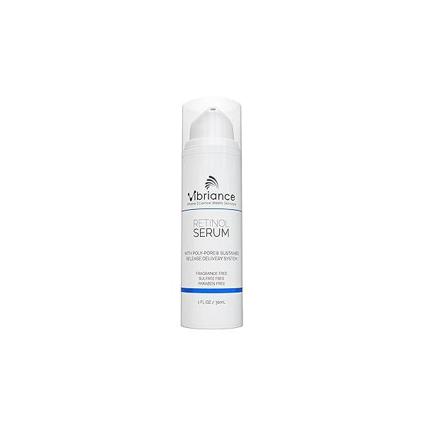 Vibriance Retinol Serum for Face - Reduces Appearance of Deep Wrinkles and Large Pores, Enhances Tone, Improves Complexion Sensitive, Mature Skin Night Cream 1 fl oz