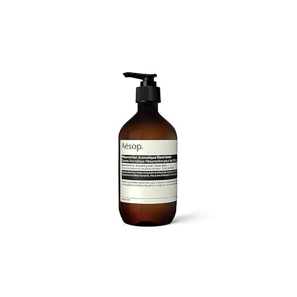 Aesop Resurrection Aromatique Hand Balm | Rich, Moisturizing for Hands and Cuticles Fragrant Botanicals Skin-Softening Emollients 16.9 oz