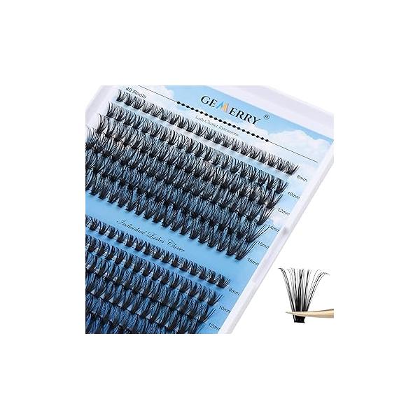 GEMERRY Magnetic Eyelashes with Applicator Fluffy Look No Glue Eyeliner Needed Lash Tool Kit Easy to Wear for Beginners