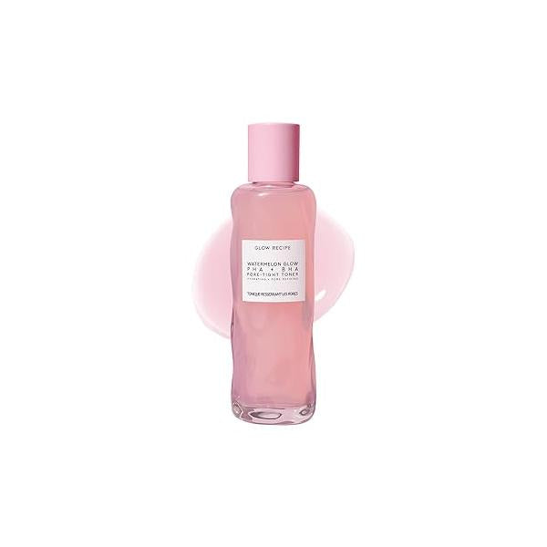 Glow Recipe PHA + BHA Face Toner - Korean Skin Care Pore Minimizer & Gentle Facial Exfoliator for Tightening, Hydrating Exfoliating Glycerin, Watermelon Cactus Water (150ml)