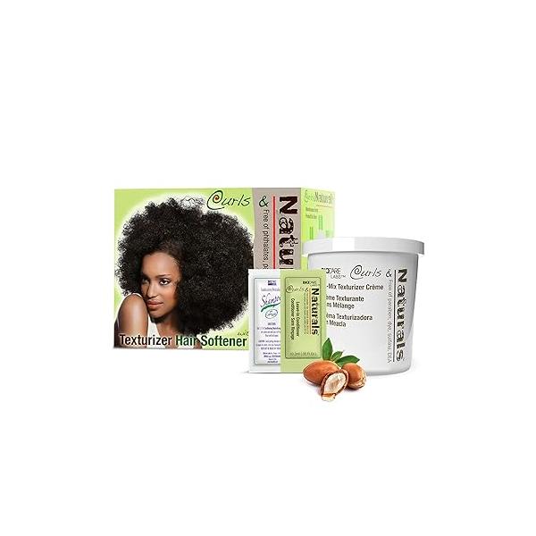 Curls & Naturals Hair Curl Softener Kit With Moroccan Argan Oil | Natural Patterns Nourishes Moisturizes Detangle, and Texturize,