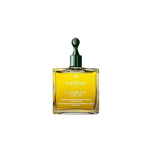 Rene Furterer Head Spa COMPLEXE 5 Stimulating Plant Concentrate, Pre-Shampoo Purifying Scalp Treatment, 1.6 oz