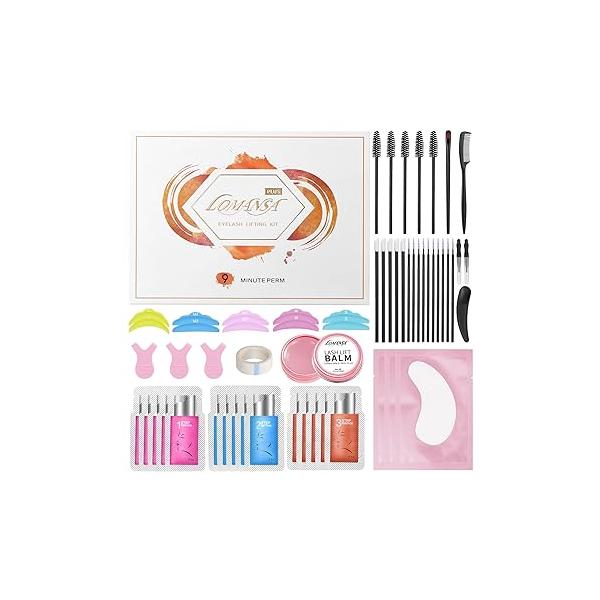 Eyelash Perm Kit Instant Curl Lash Lift Home & Salon Grade with Super Strong Hold Glue, Natural Looking Easy to Use